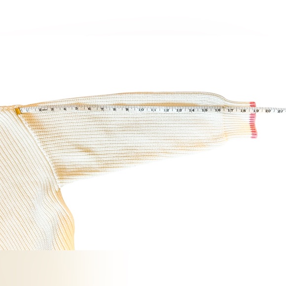 Kerri Rosenthal White & Pink Trim Heart Crew Neck “Valentine’s Day” Sweater, M - Picture 7 of 12